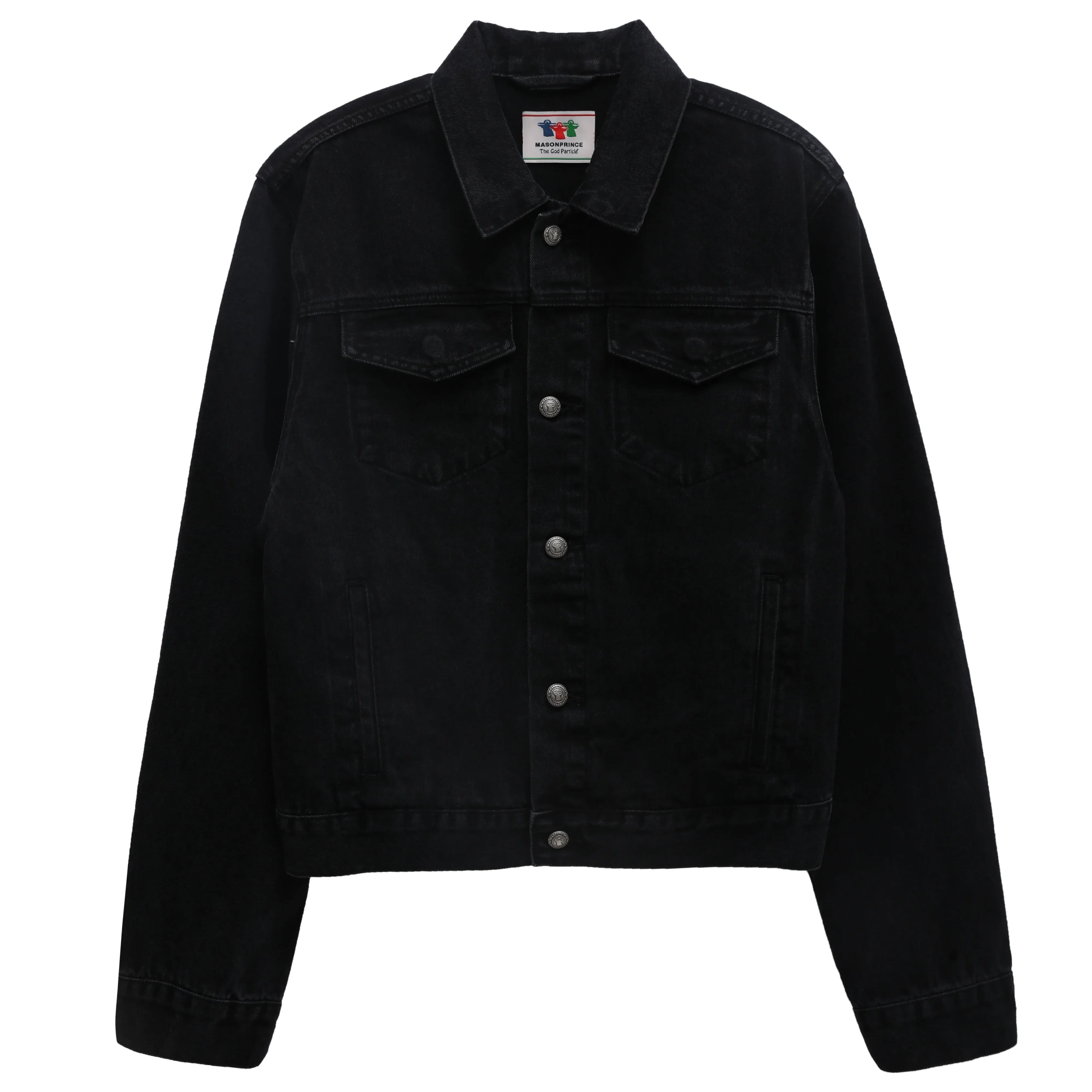 MASONPRINCE Slim Fit Embroidered Denim Jacket