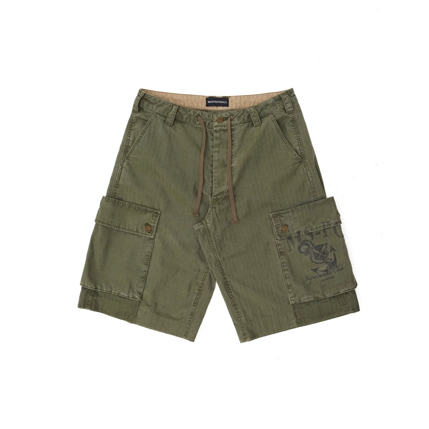 MASONPRINCE Men's Distressed Cargo Shorts