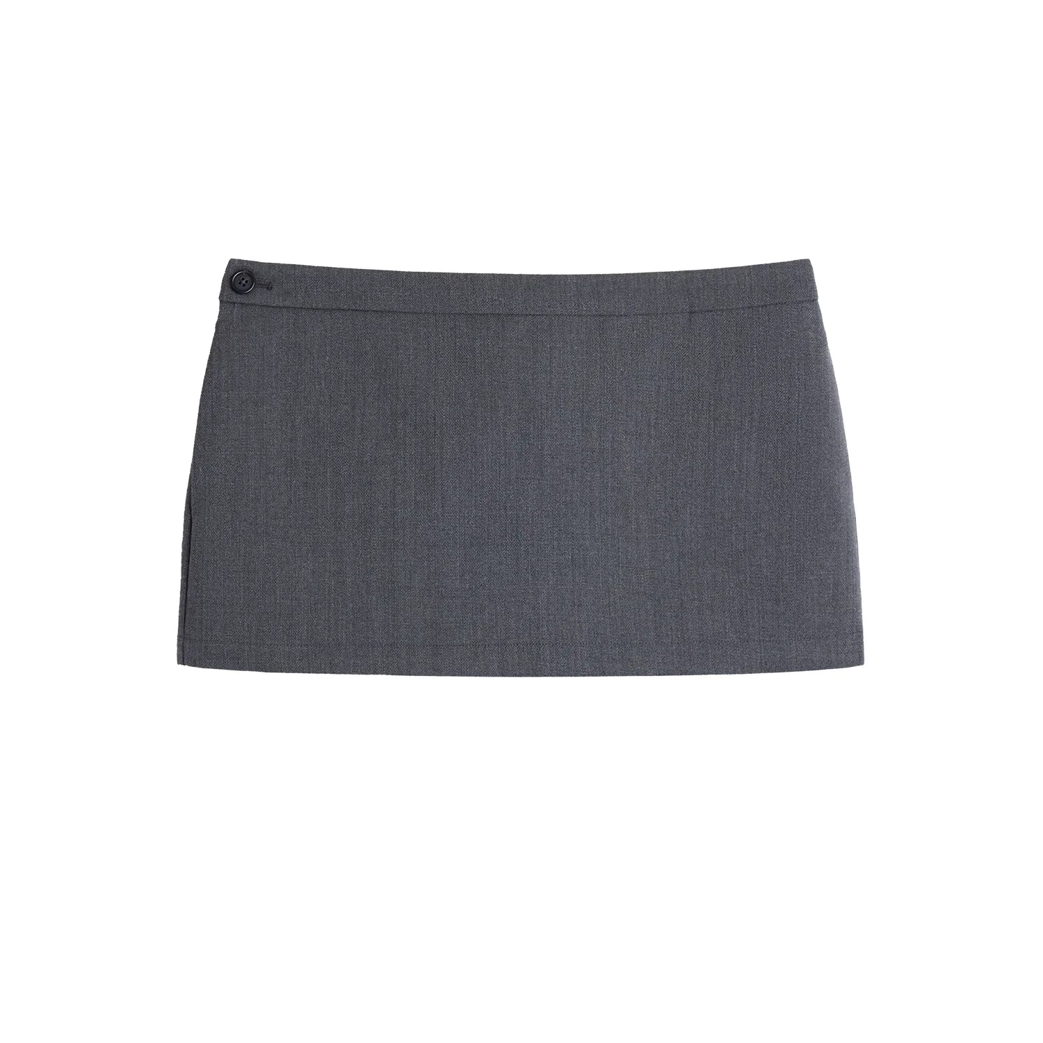 alright then Two-Tone Wool Slim Fit Mini Skort with Side Zipper