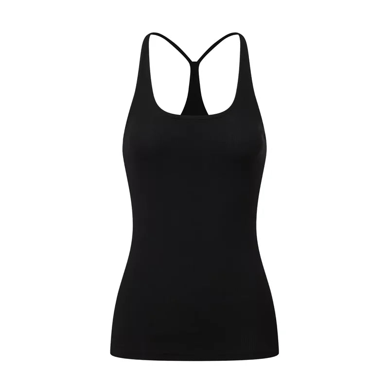 alright then Women's Slim Fit Ribbed Racerback Tank Top