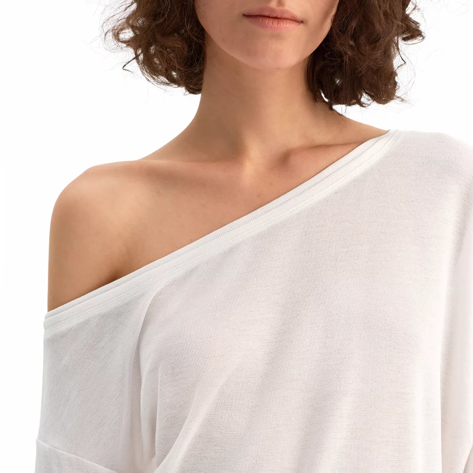 PUKI Women's Convertible Off-Shoulder Long Sleeve Top