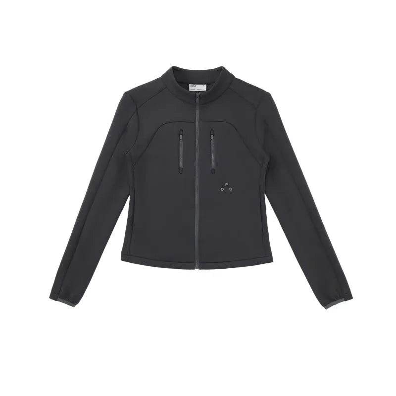 FPA Mercerized Oversized Zip-Up Sports Jacket for Women