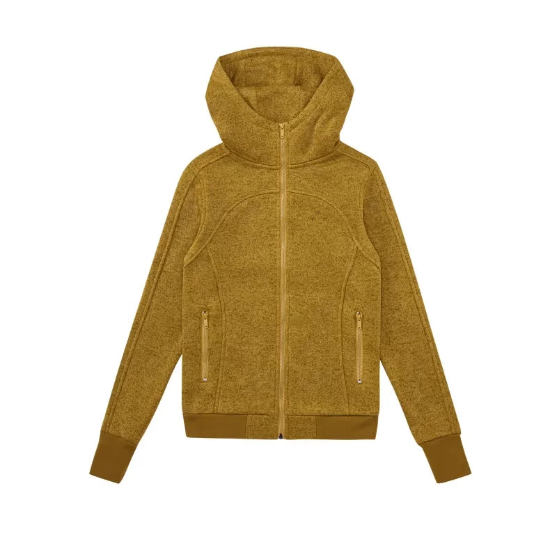 FPA Women's Slim Fit Thermal Fleece Zip-Up Hoodie