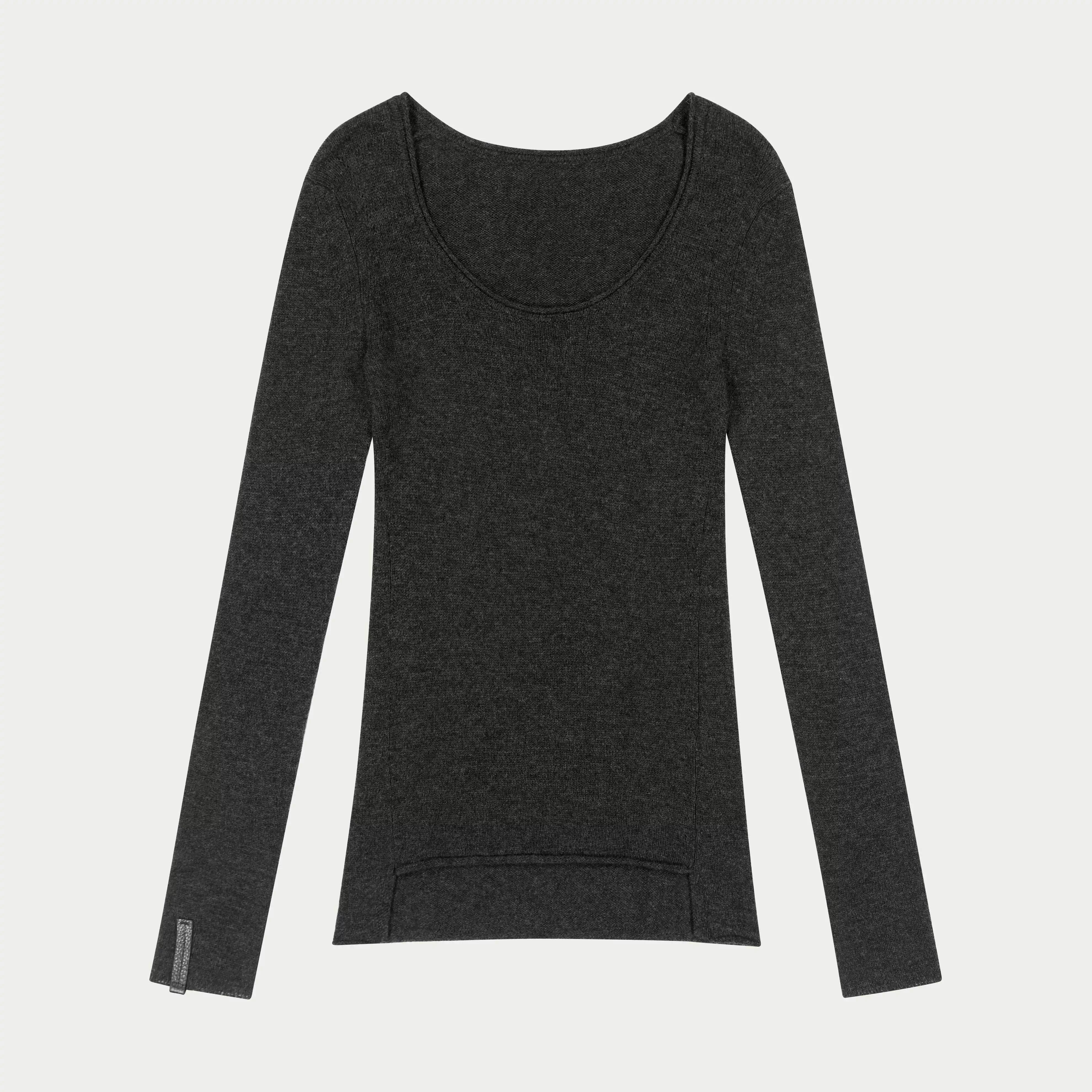 Fax Copy Express Women's Cashmere-Blend Crew Neck Base Layer