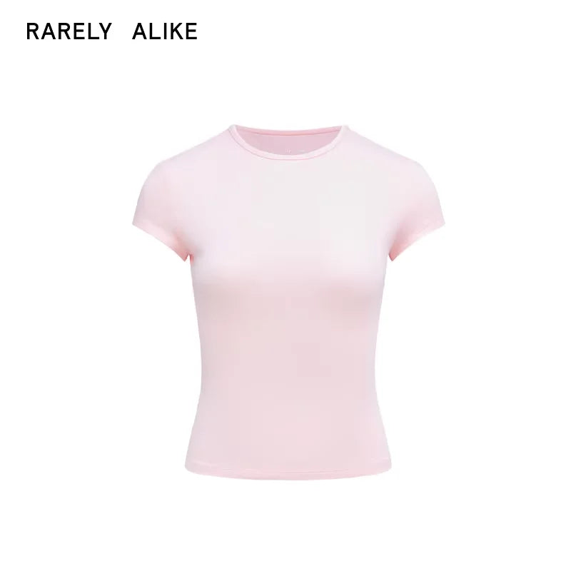 RARELY ALIKE Hourglass Fit Crew Neck Short Sleeve T-Shirt