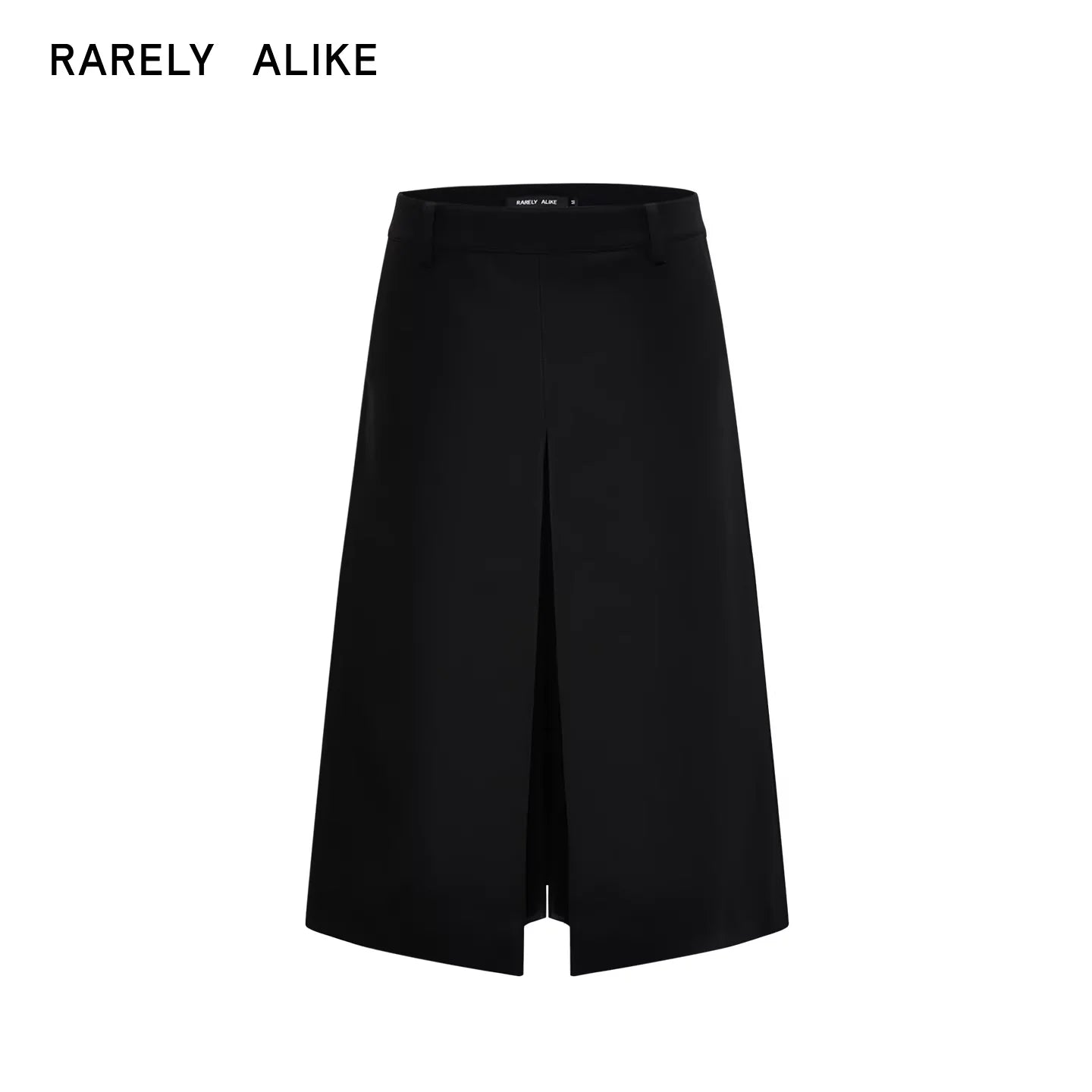 RARELY ALIKE Pleated Wide-Leg Cropped Jeans