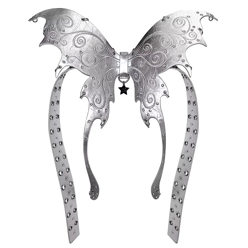 CFIERCE Gothic Bat Wing Harness Belt