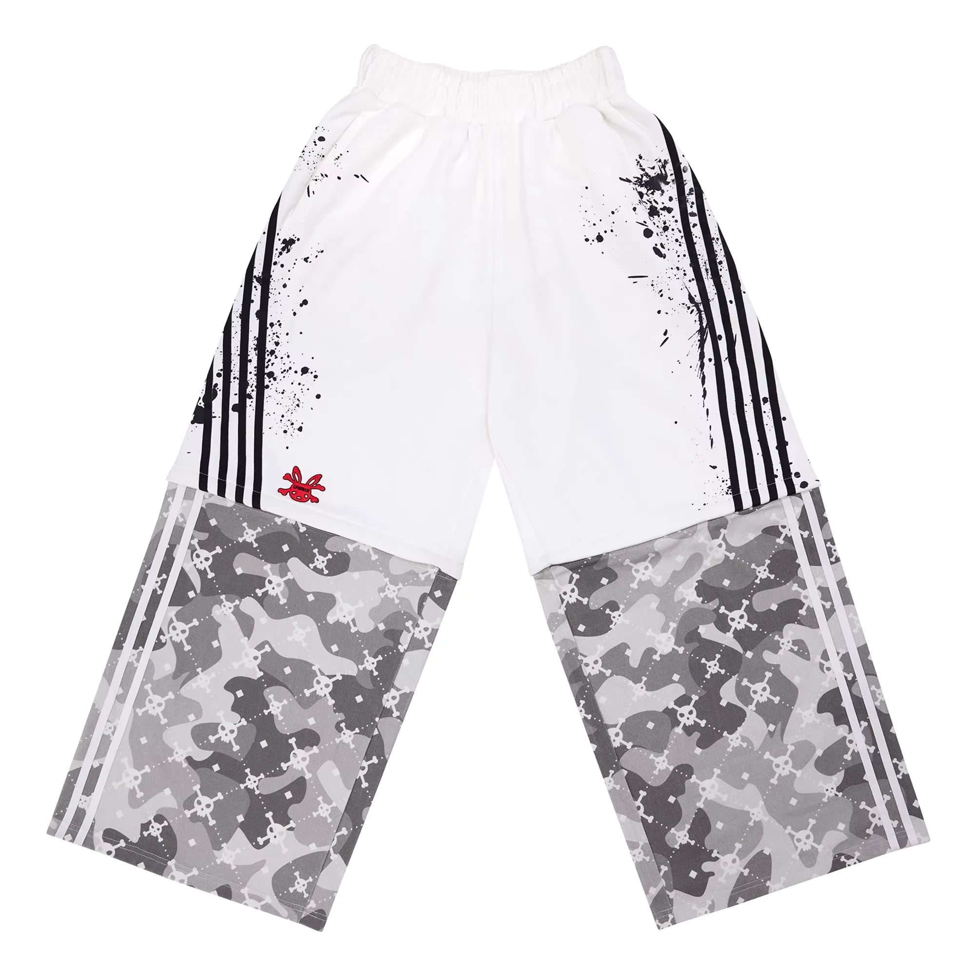 CFIERCE Two-in-One Skull Print Camouflage Sweatpants