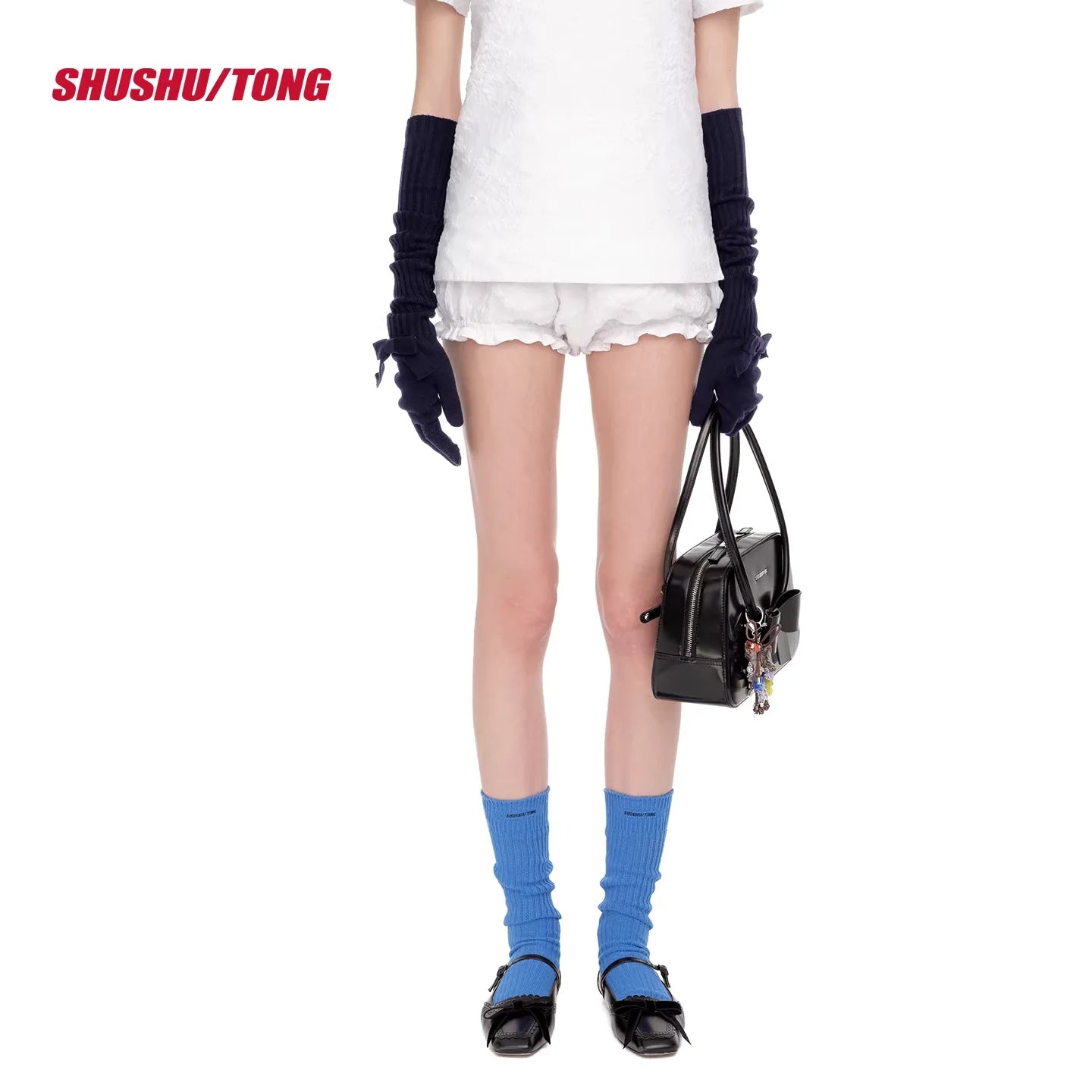 shushutong Women's Ruffle-Hem Balloon Shorts