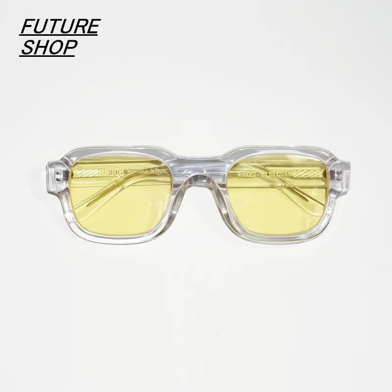 FUTURE UPDATE Unisex Futuristic Hip-Hop Rectangular Acetate Sunglasses