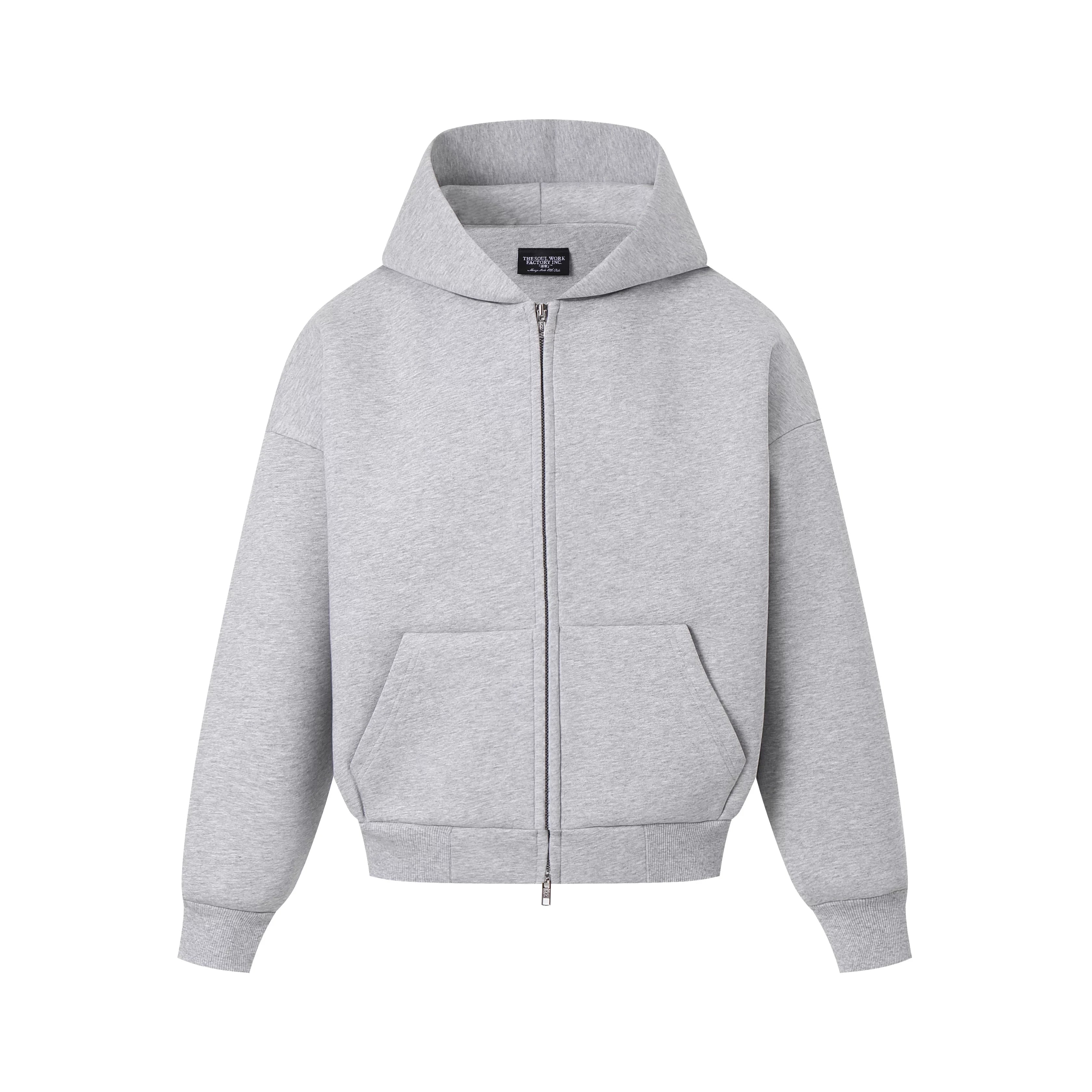 SWFI Far East 600G Heavyweight Cotton Boxy Zip Hoodie