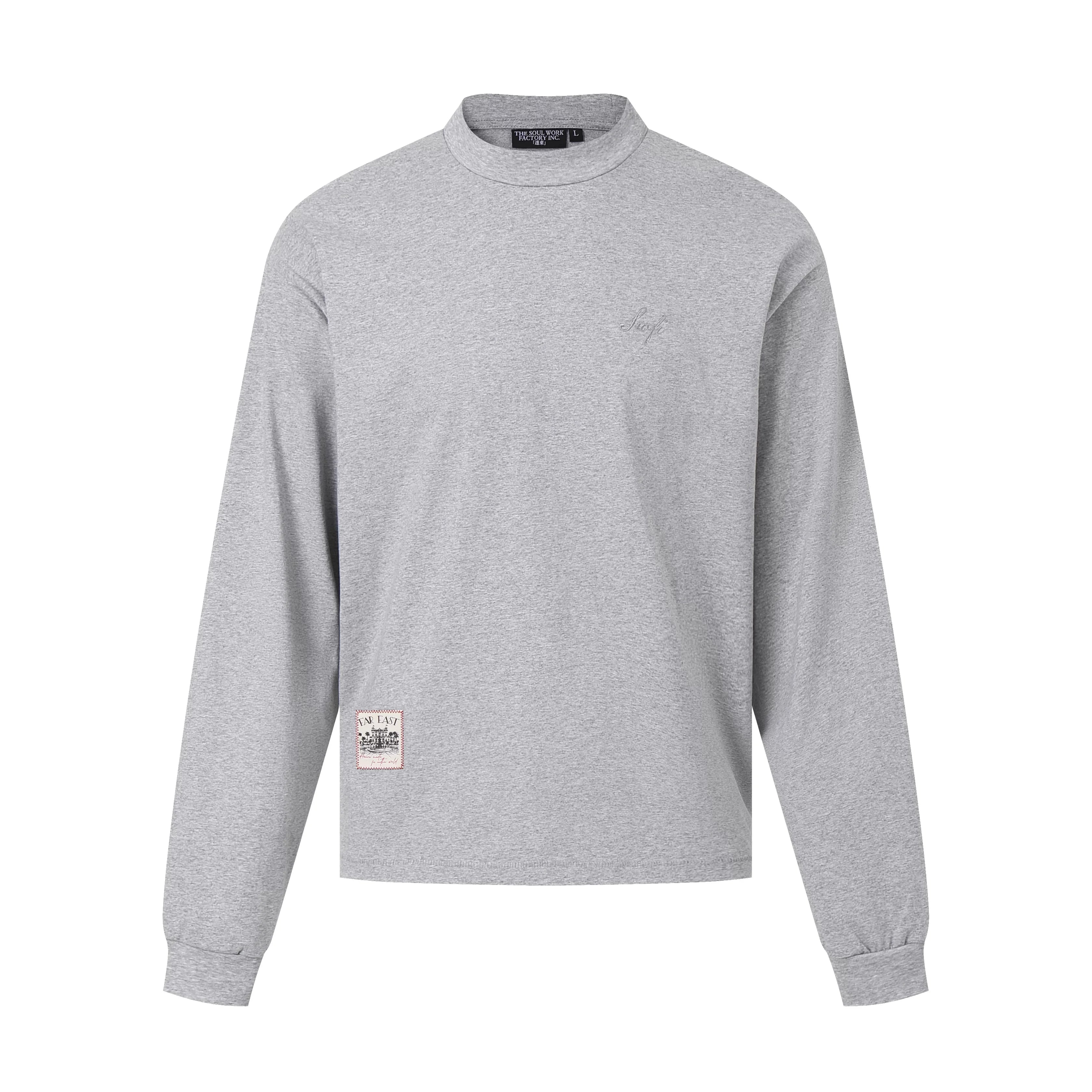 SWFI Far East Heavyweight Cotton Embroidered Boxy Long Sleeve T-Shirt