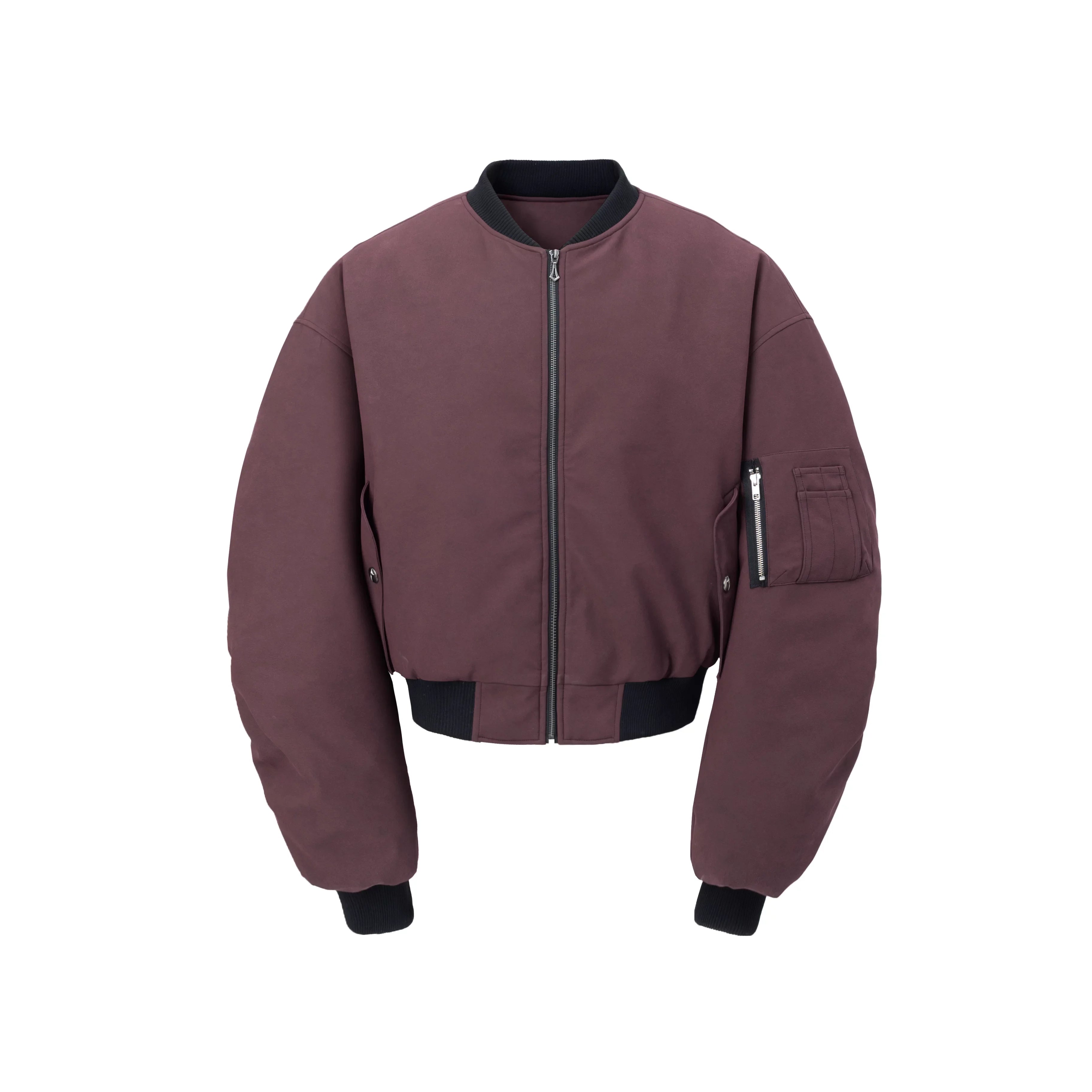 Y OFFICIAL Men's Oversized Microfiber Leather Bomber Jacket with Cotton Lining