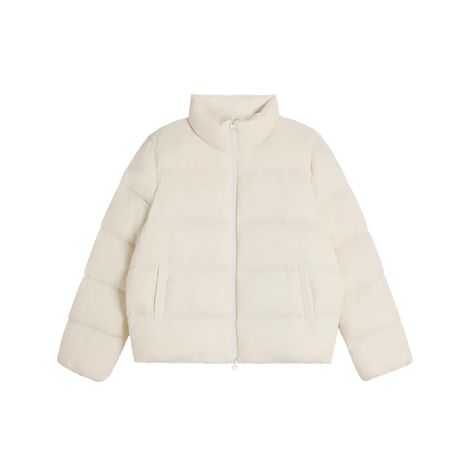 alright then 90% White Duck Down Lightweight Puffer Jacket with Dropped Shoulders