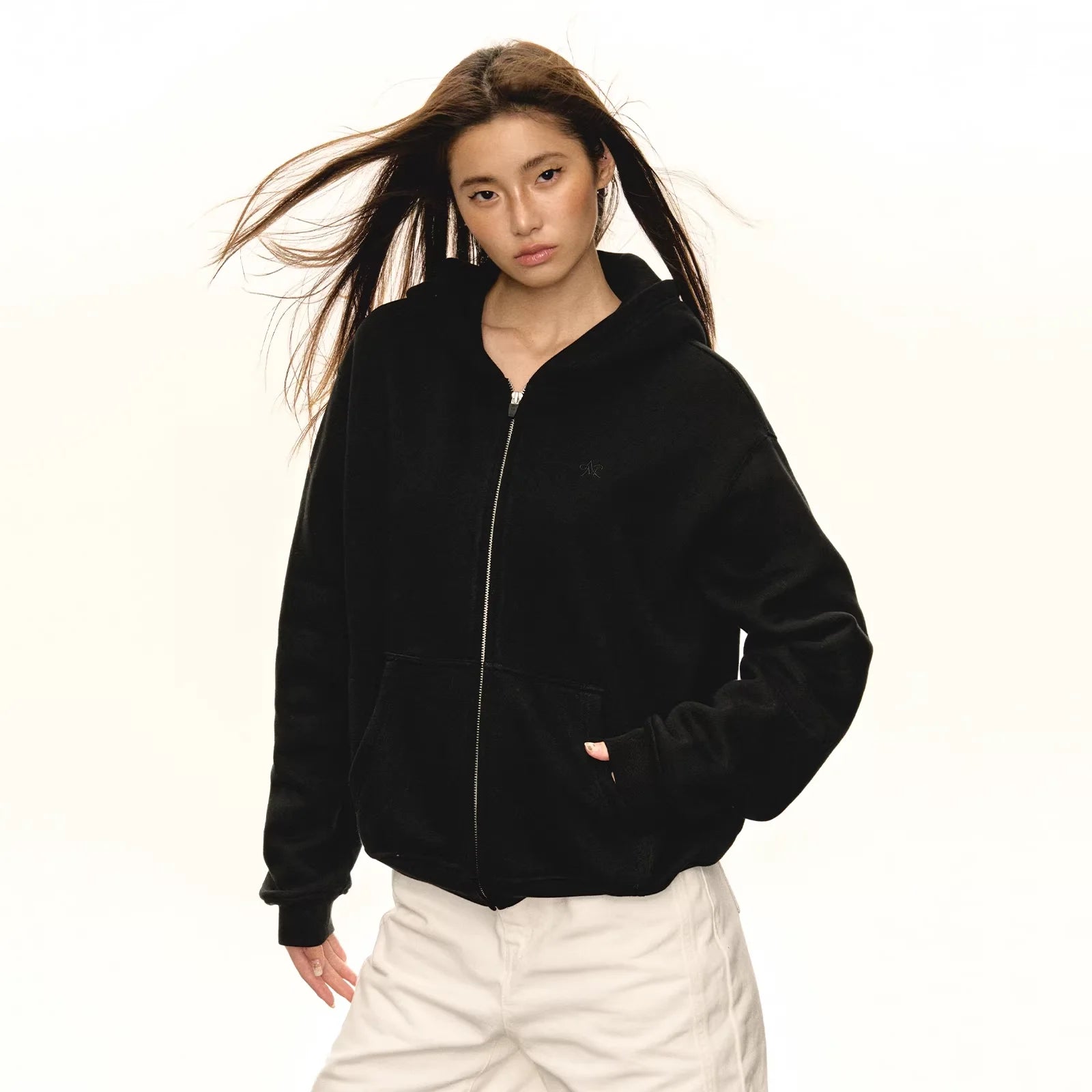 ARISEISM Women's Relaxed Fit Zip-Up Hoodie - Fall 2025