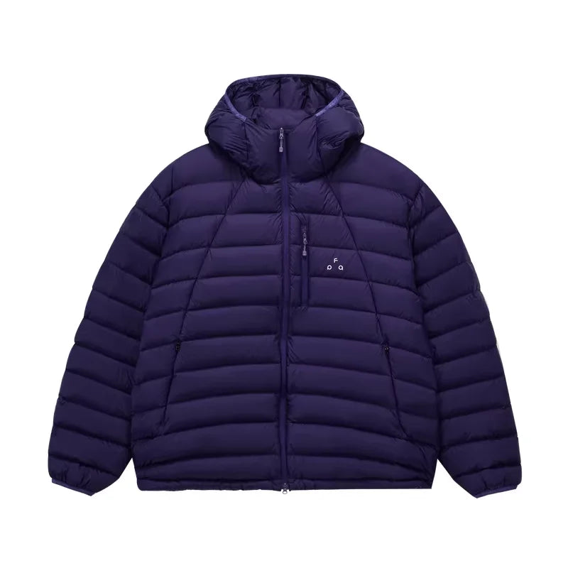 FPA Men's Ultra-Soft Hooded Down Jacket - Lightweight, High-Density, Extreme Cold Rated