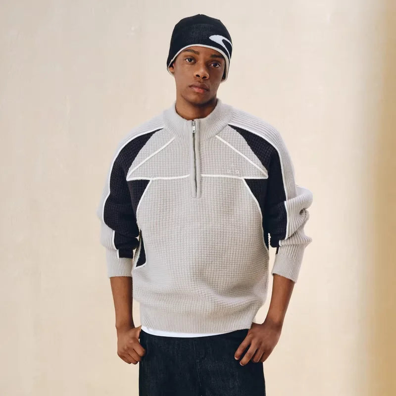 FPA Men's Half-Zip Colorblock Knit Pullover Sweater