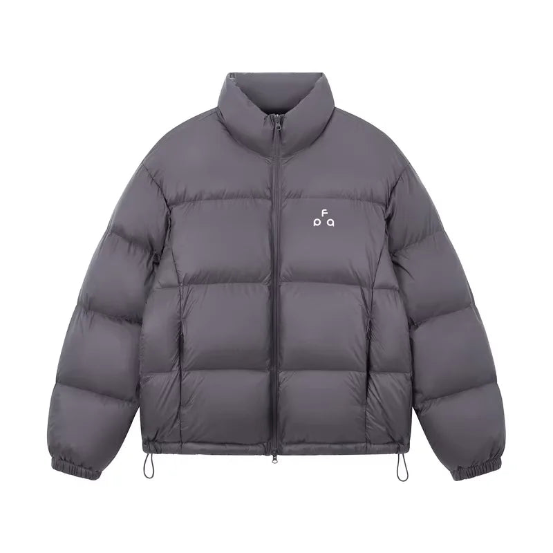 FPA Men's Ultra-Light Down Jacket with Stand Collar and Reflective Details