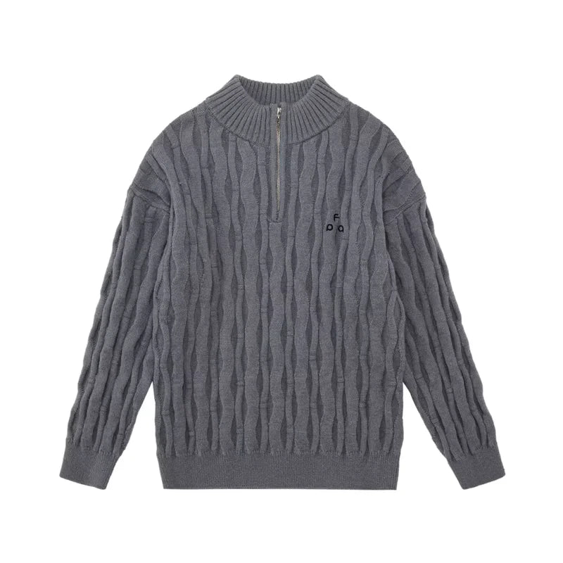 FPA Women's Half-Zip Cable Knit Pullover Sweater