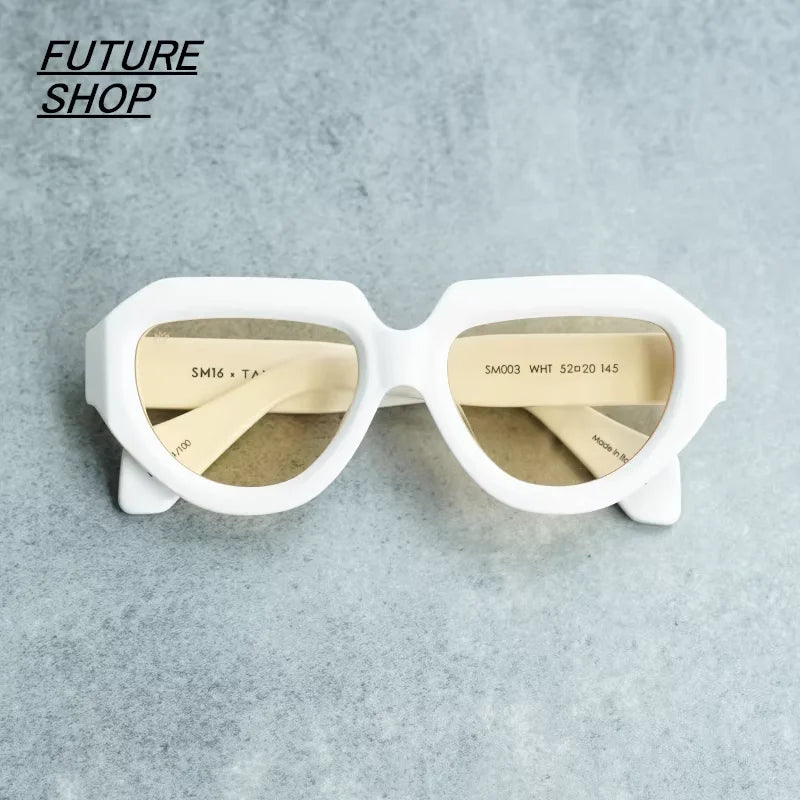 FUTURE UPDATE Unisex Futuristic Geometric Sunglasses with Bold Frames