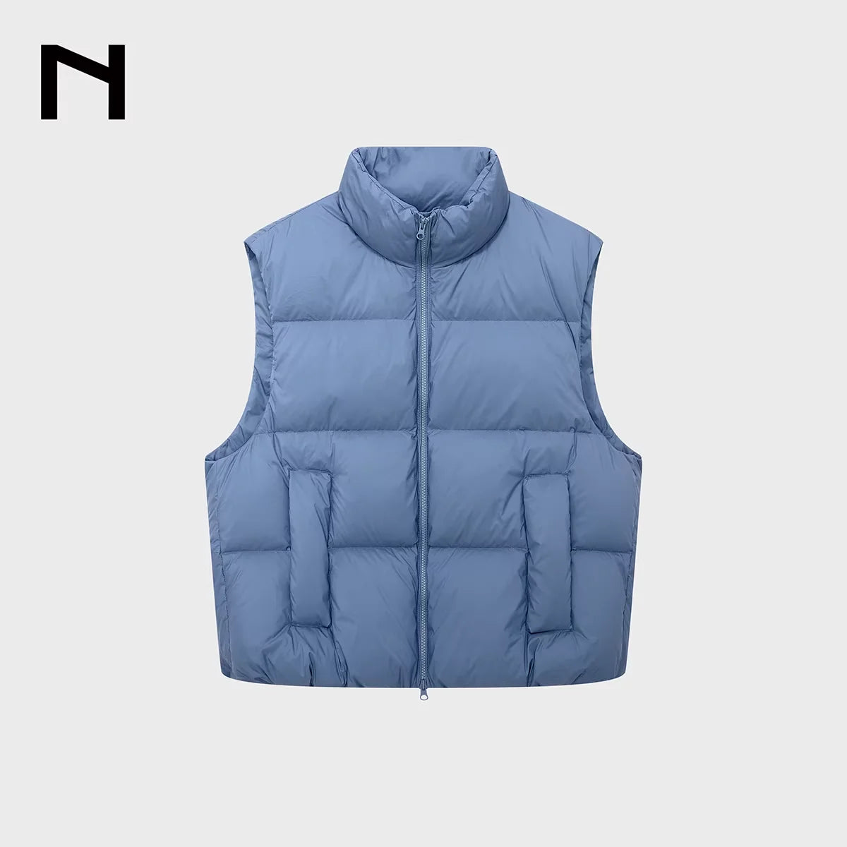 NANS Menswear Lightweight Crinkled Multicolor Puffer Down Vest