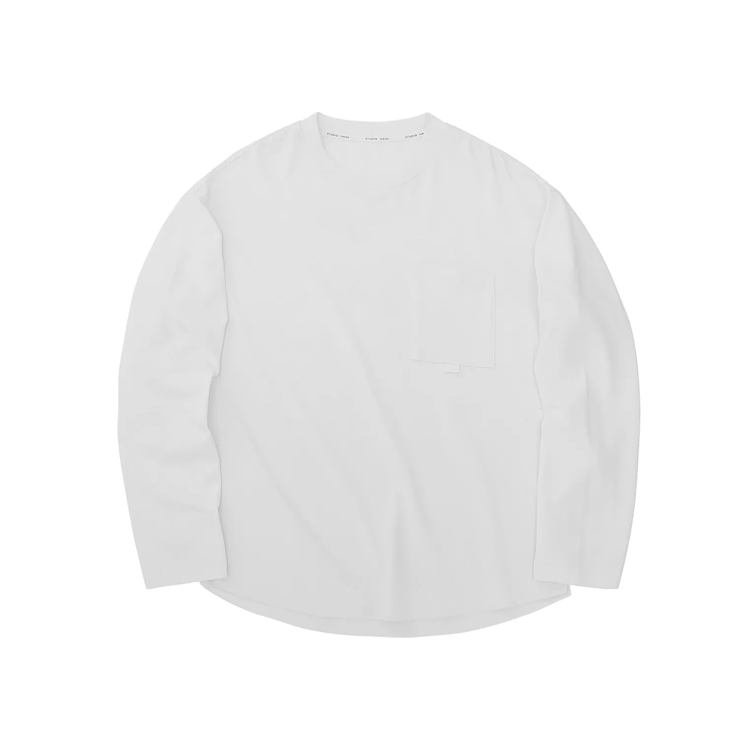 NANS Menswear Compact Spun Long Sleeve Pocket T-Shirt