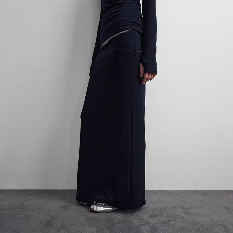 RandomPiece Thermal Brushed Knit Slim Skirt