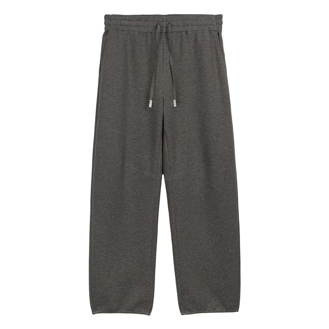 Simple Project Men's Fleece Straight-Leg Sweatpants with Cuffed Hem