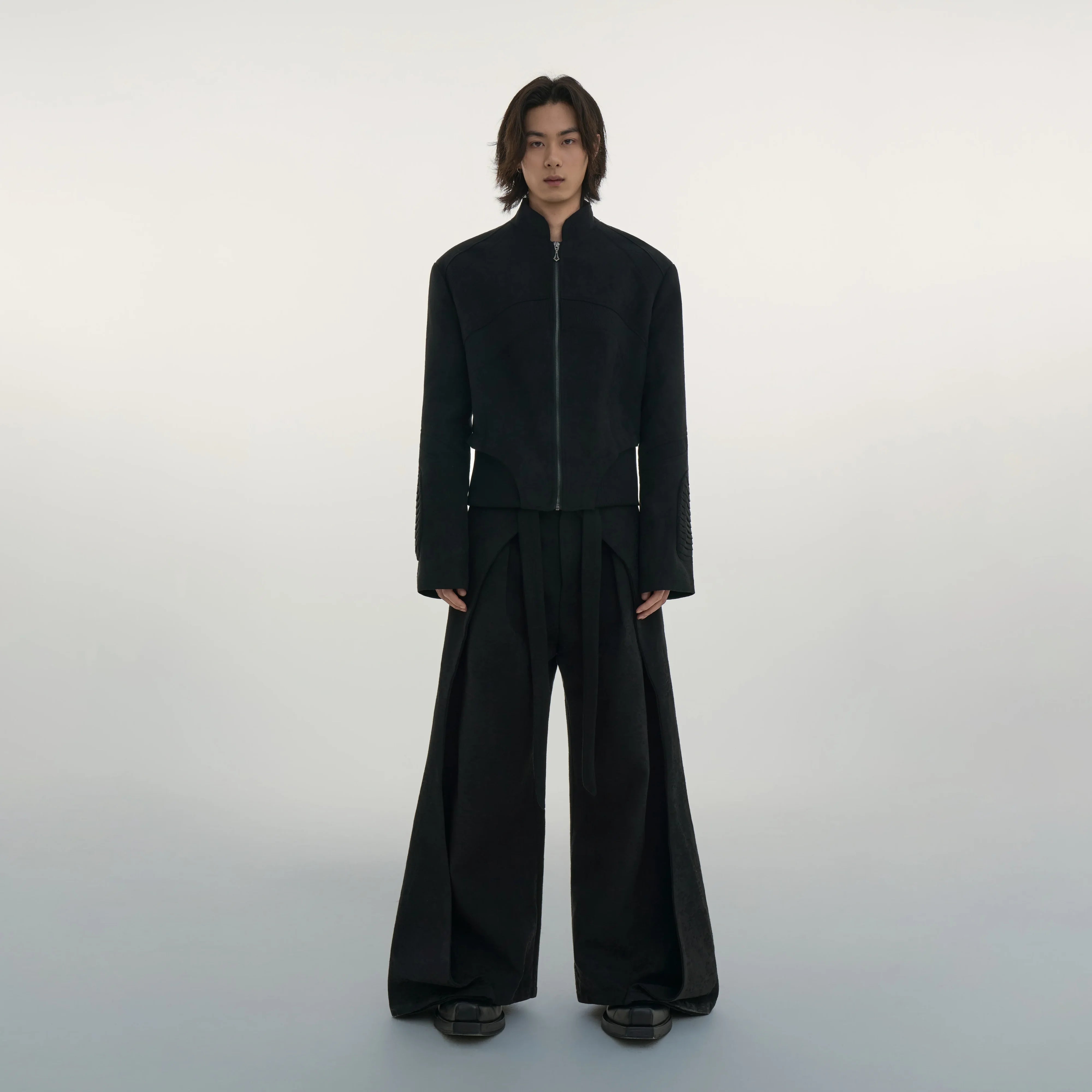 Y OFFICIAL Deconstructed Geometric Distressed Jacket