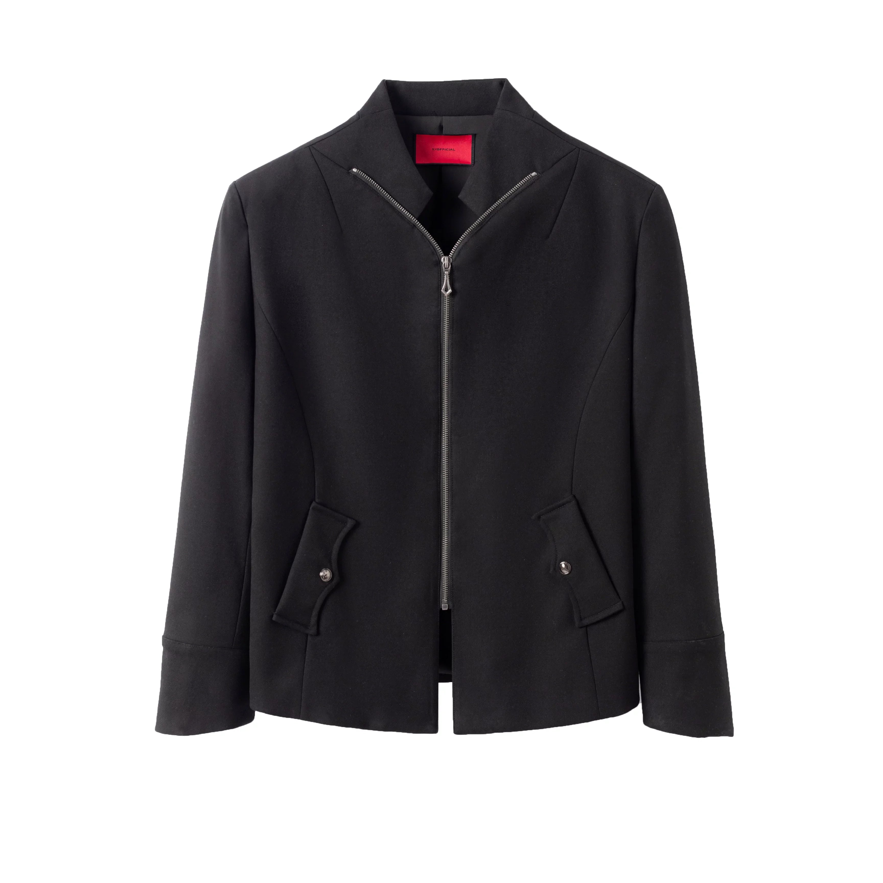 Y OFFICIAL Minimalist Y-Zip Acetate-Lined Jacket