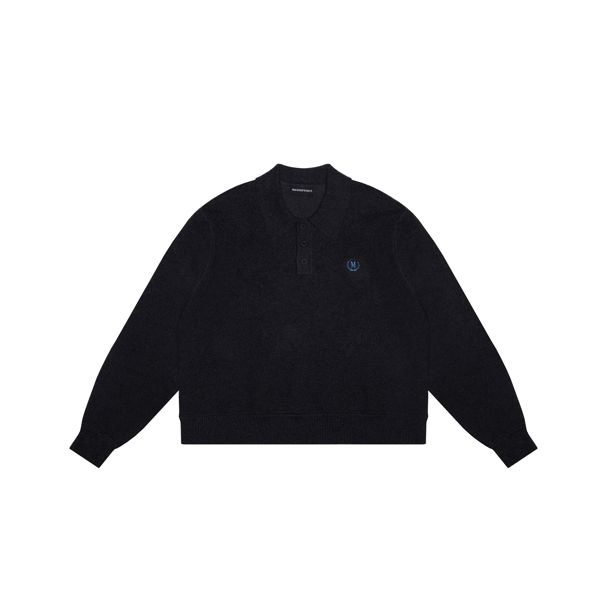 MASONPRINCE Double-Sided Cashmere Wool Oversized Polo Sweater