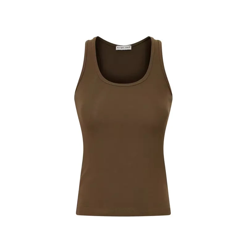 alright then Slim-Fit Seamless Racerback Tank Top