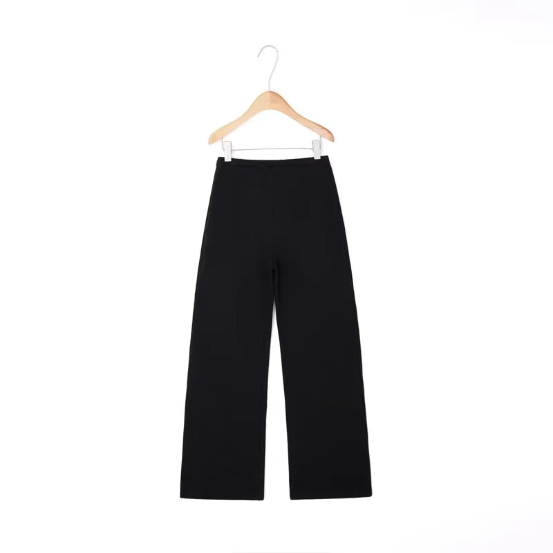 alright then Wide-Leg Cotton Lounge Pants