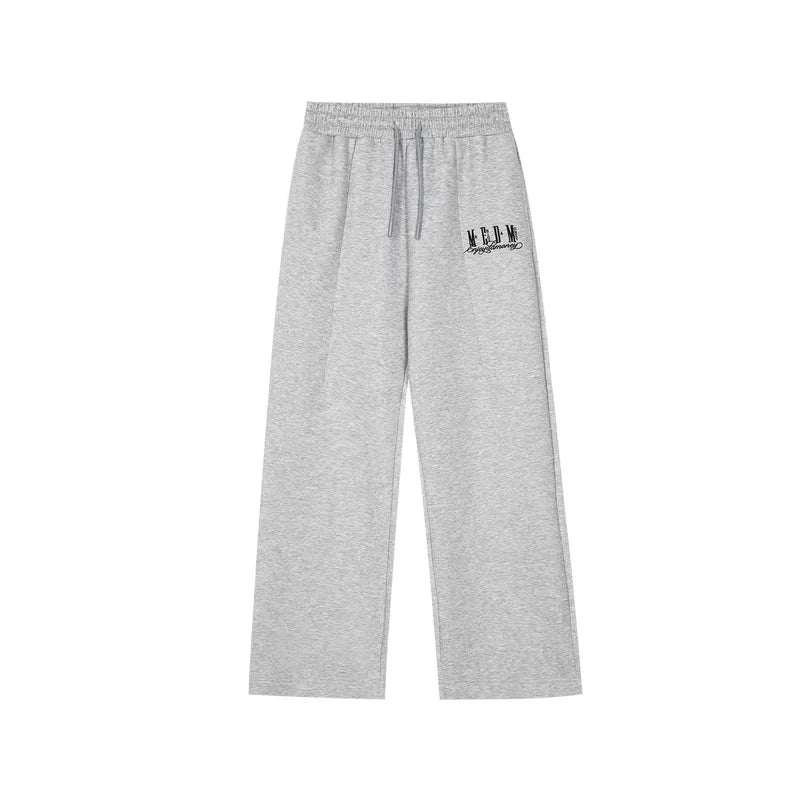 MEDM Unisex Air Layer Straight-Leg Sweatpants with Drawstring