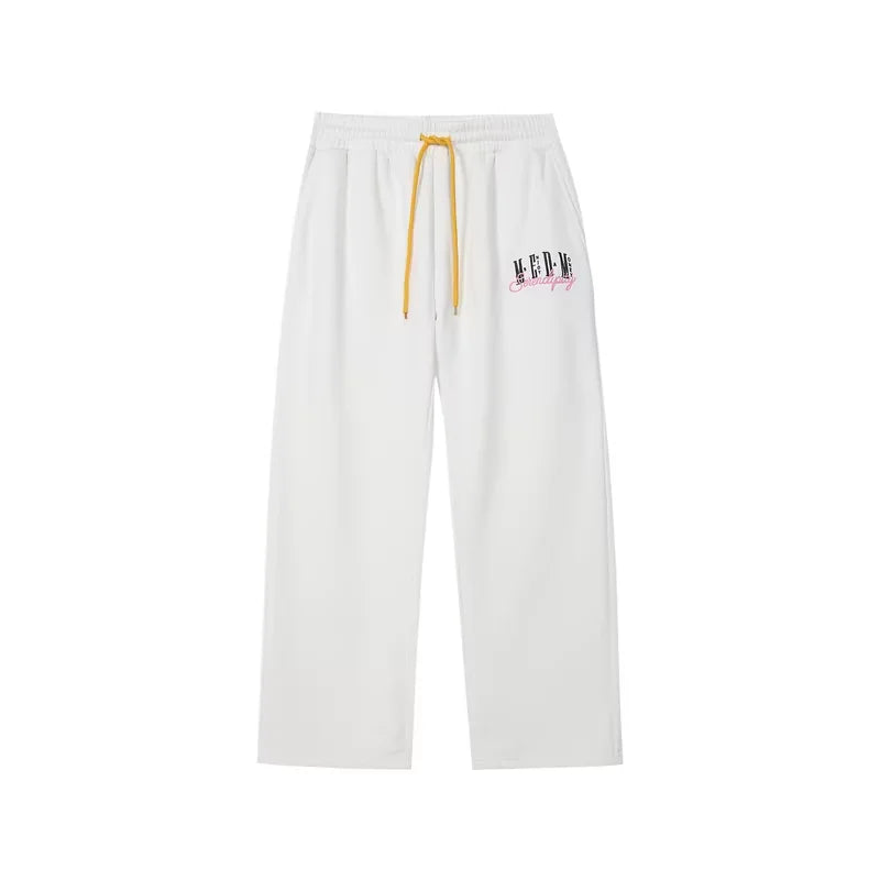 MEDM Unisex Fleece-Lined Straight Leg Sweatpants with Drawstring