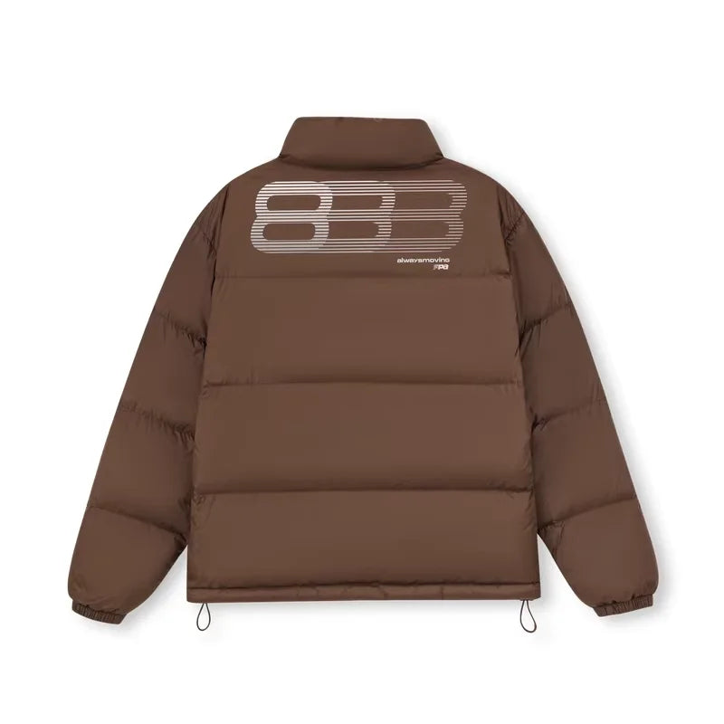 FPA Men's Water-Resistant Stand Collar Down Jacket with Thermal Insulation