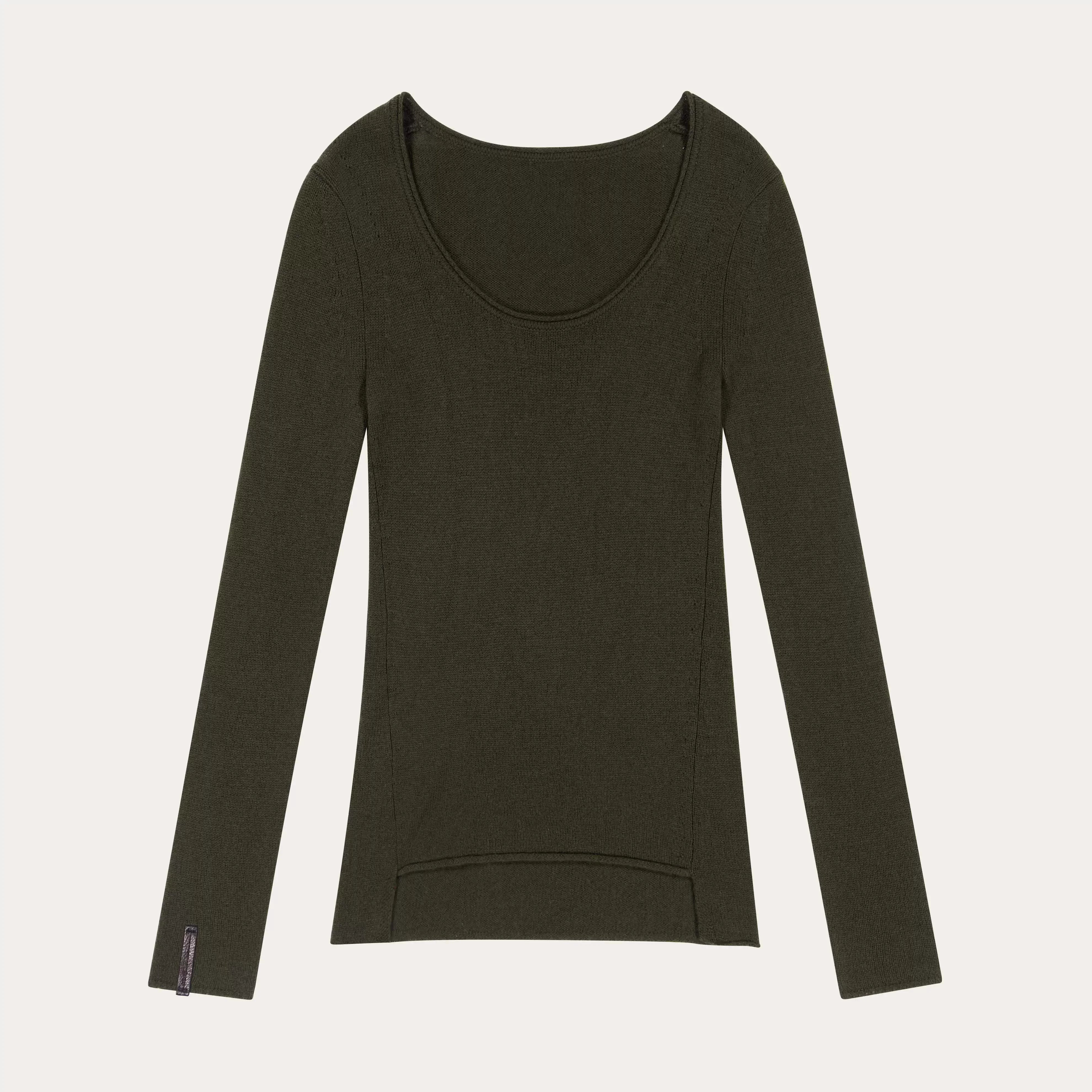 Fax Copy Express Women's Cashmere-Blend Crew Neck Base Layer