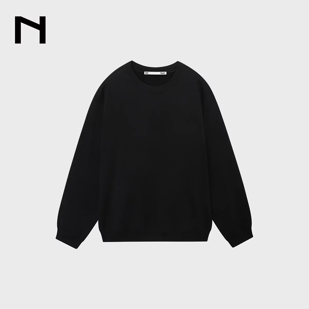 NANS Menswear Men's Oversized Crew Neck Sweatshirt - 400g Pima Cotton Blend