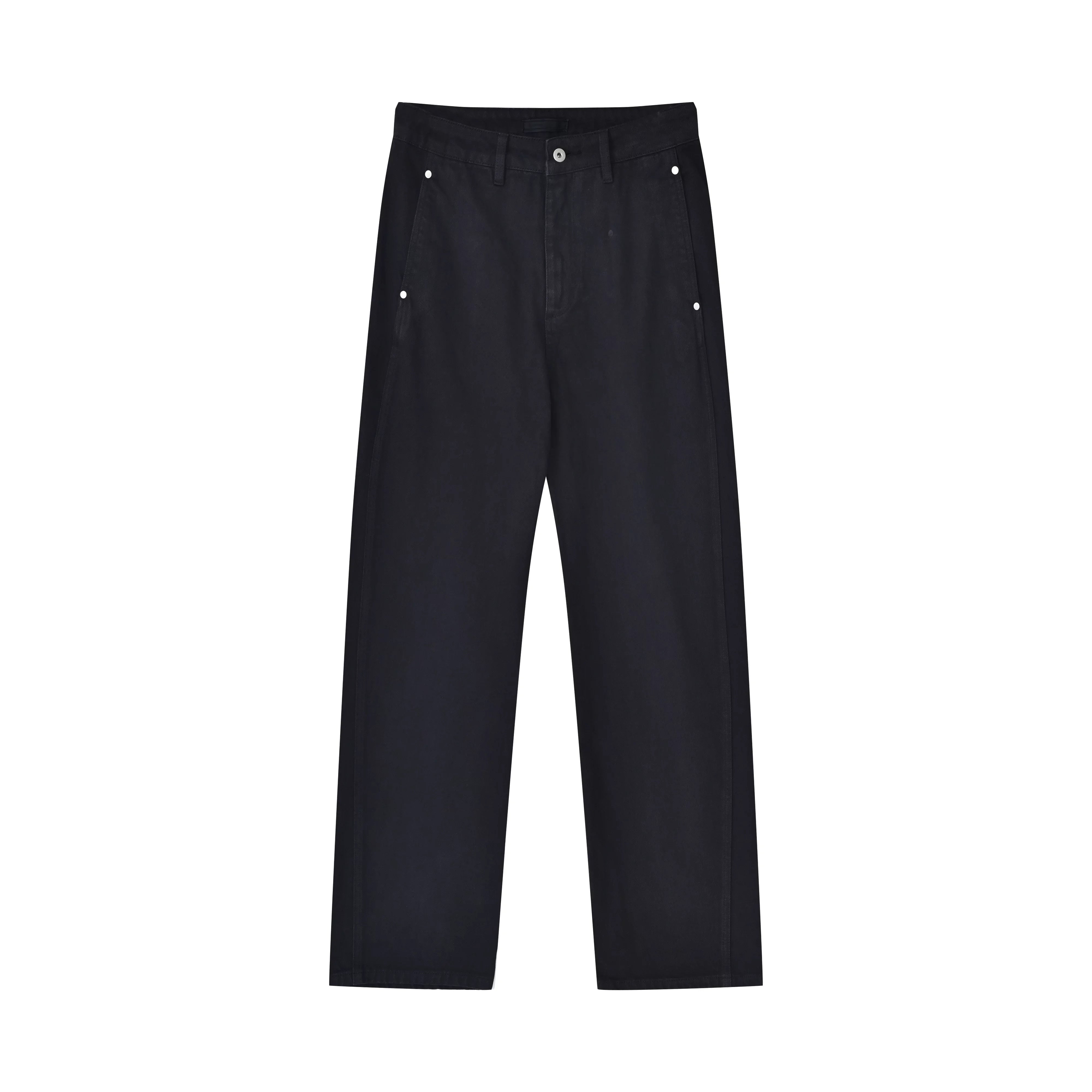 Roolrren homme Men's Slim Fit Asymmetric Casual Jeans