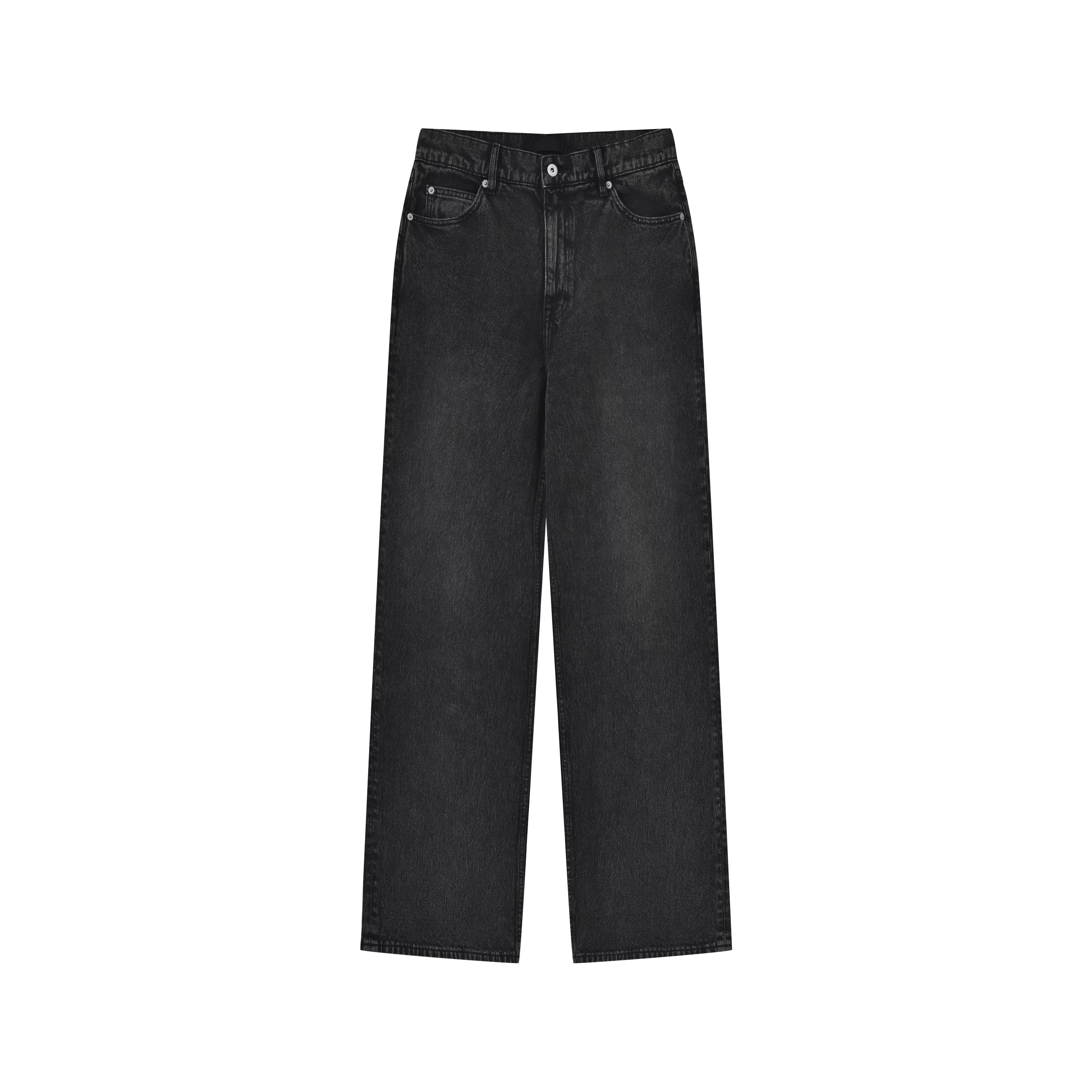 Roolrren homme Men's Vintage Washed Straight Leg Jeans