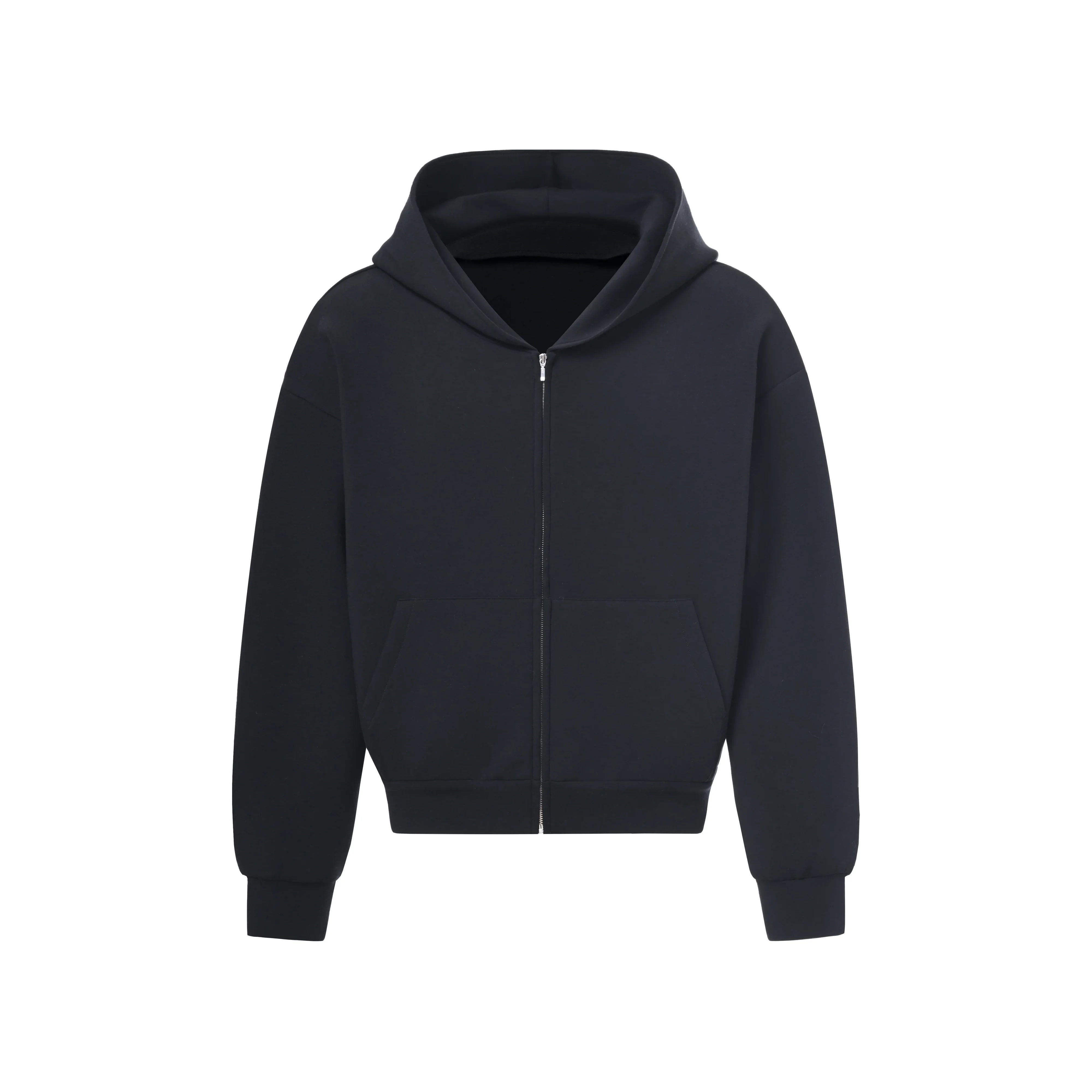Roolrren homme Men's Cotton Air Layer Zip Hoodie Jacket