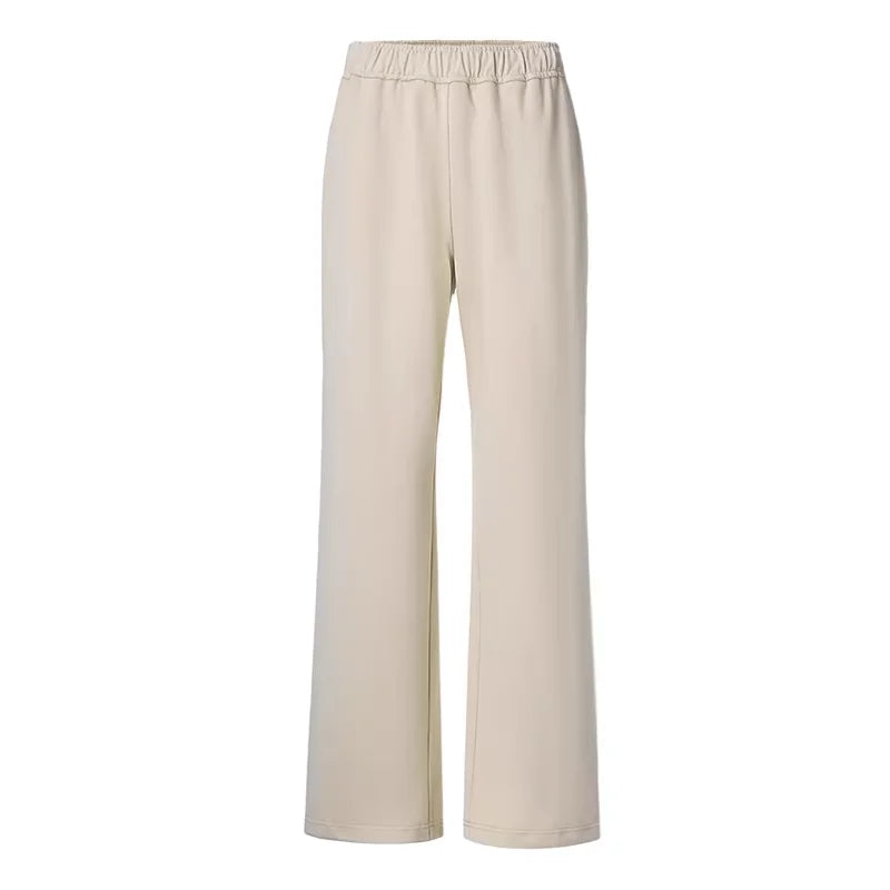 ROYA Men's Oversized Cotton Fleece Hoodie and Wide-Leg Lounge Pants Set