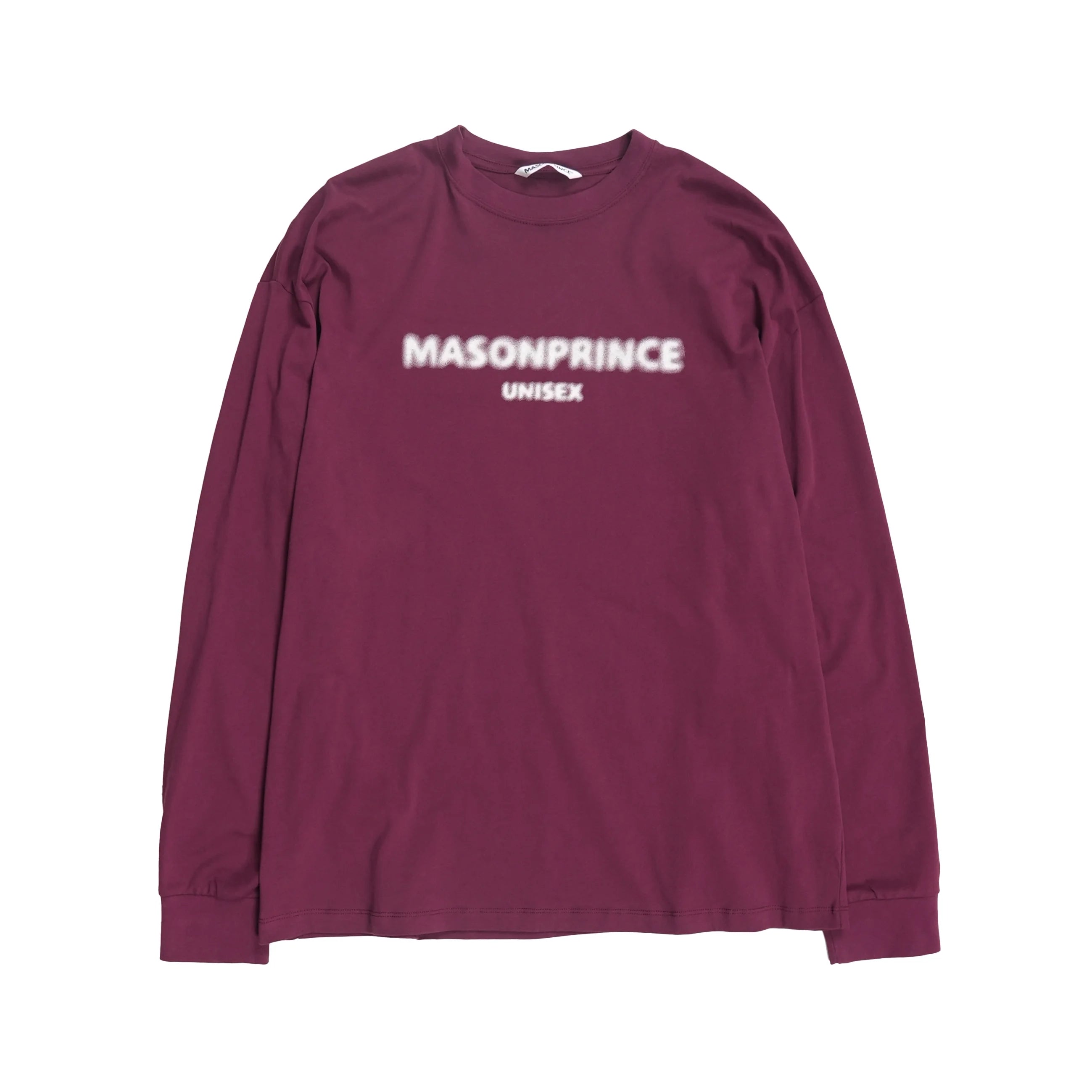 MASONPRINCE Men's Oversized Crewneck Sweatshirt with Fuzzy Lettering