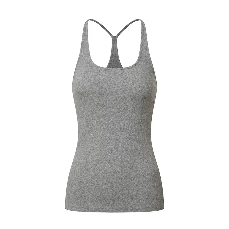 alright then Women's Slim Fit Ribbed Racerback Tank Top