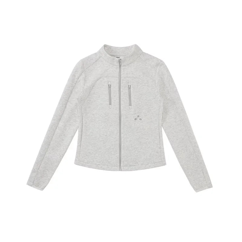 FPA Mercerized Oversized Zip-Up Sports Jacket for Women