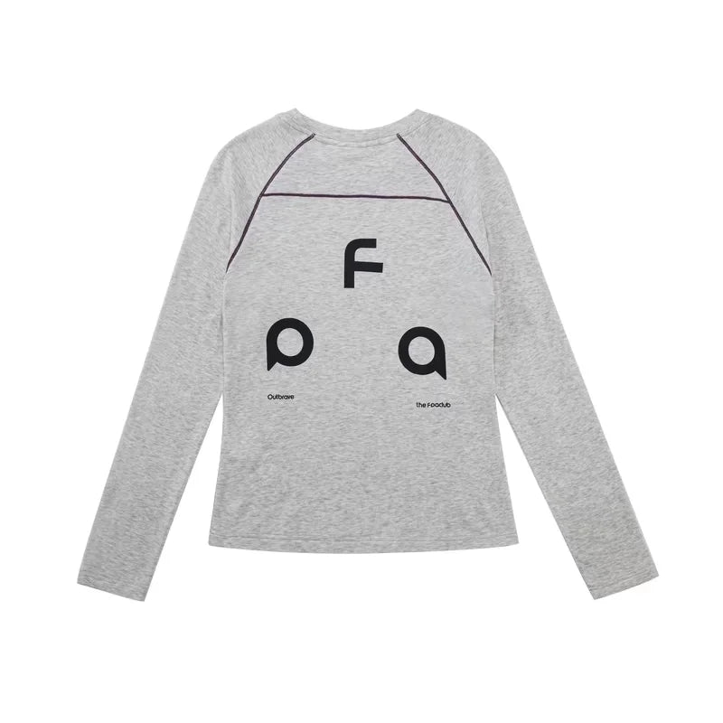 FPA Women's Long Sleeve Crew Neck Slim Fit Sports T-Shirt