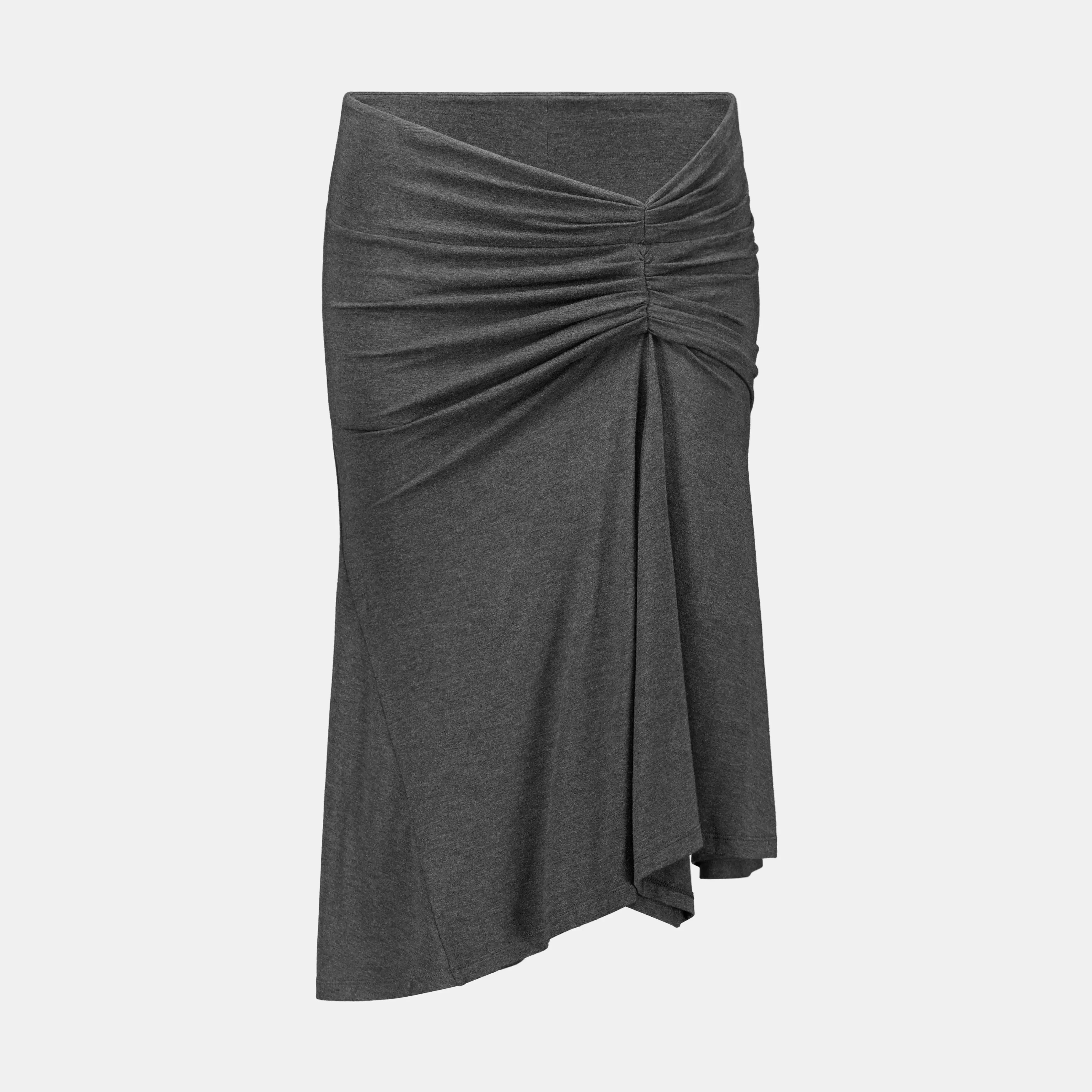 Fax Copy Express Pleated Asymmetrical Mermaid Skirt