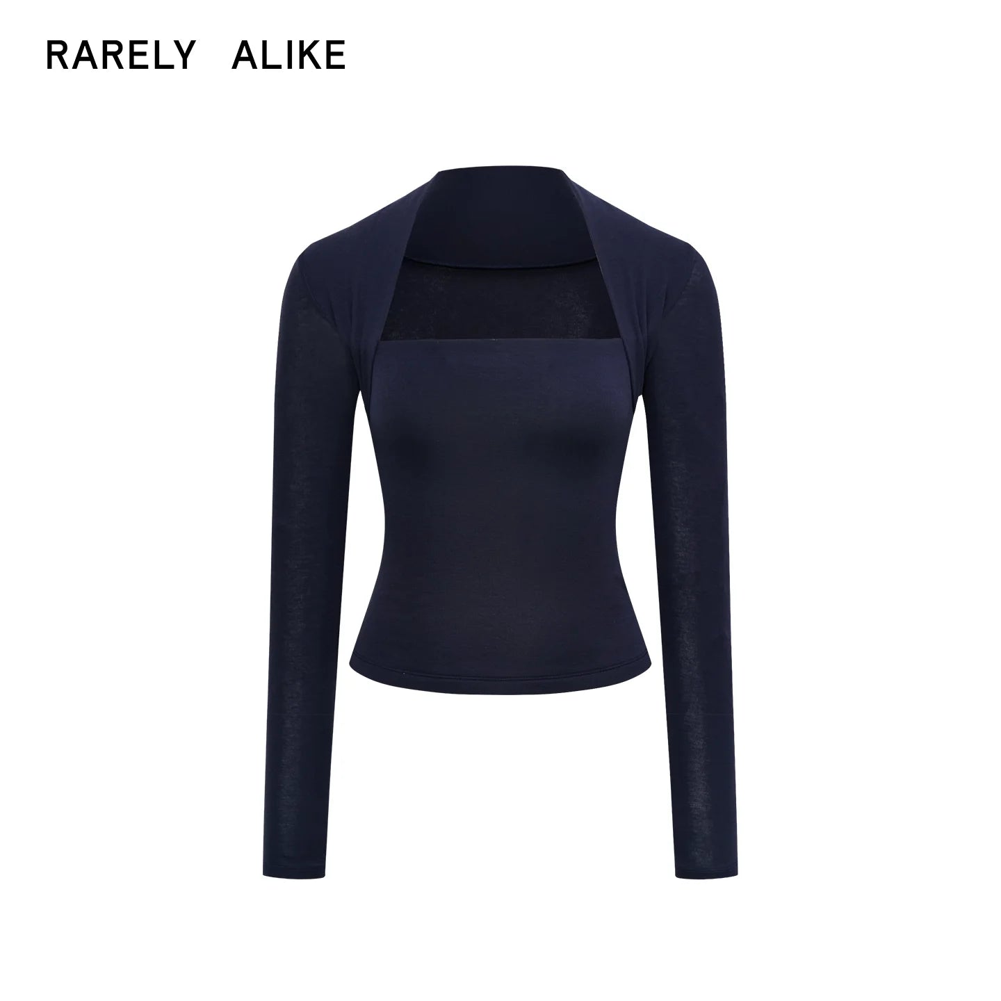 RARELY ALIKE Two-Piece Knit Top with Detachable Sleeves