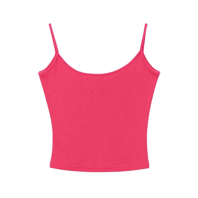 alright then Ribbed Stretch Cotton Tank Bodysuit with Hidden Support