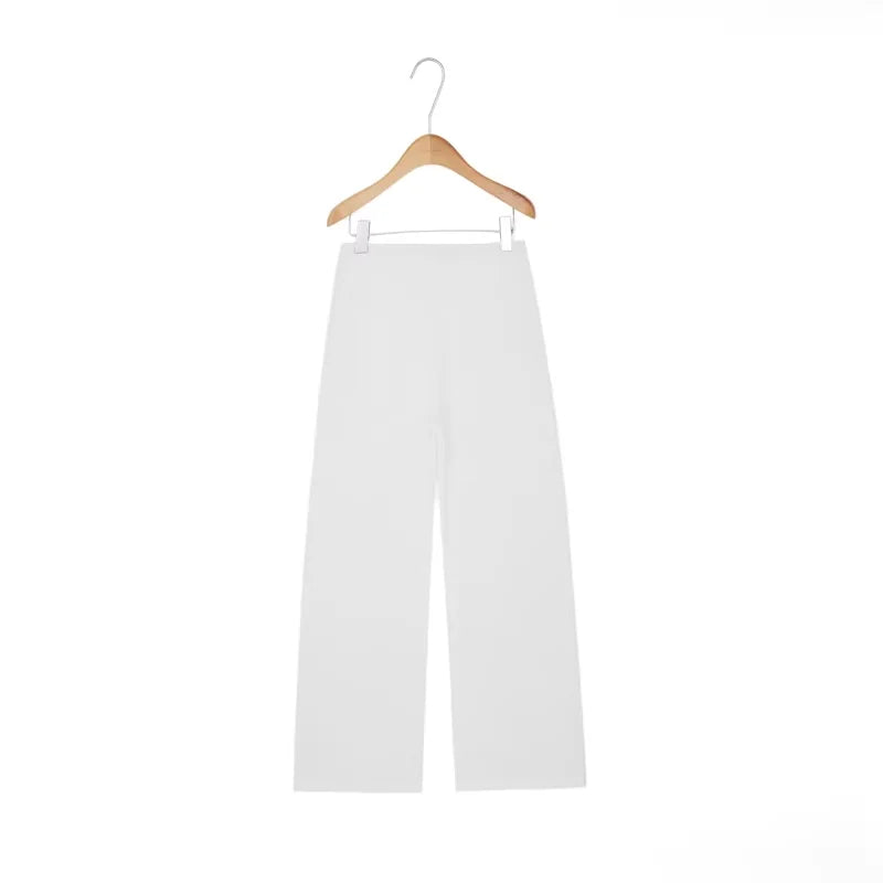 alright then Wide-Leg Cotton Lounge Pants